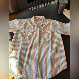 💕3 for $15💕 Rainbow Striped Button Down 💕3 for $15💕